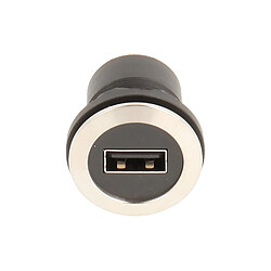 Schlegel 23.001.559 Prise USB en acier inoxydable avec avant, 1 x USB type A femelle et arrière, 1 x femelle USB type B, métallique