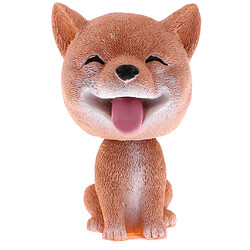 secouant bobble tête chien poupée jouet voiture intérieur ornement décor shiba inu