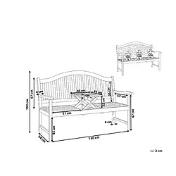 Avis Beliani Banc de jardin HILO Acacia Bois clair