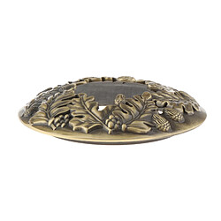 Bronze Creux D'accessoires De Couverture De Dessus De Bougie De Pot De Modèles De Feuille D'ombre pas cher