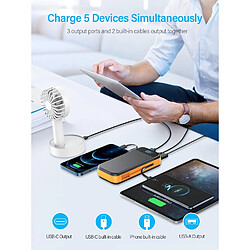 SANAG Power Bank - Fonction De Charge Rapide - 27000 Mah - Batterie Externe Avec 2 Câbles Qc 22,5 W Et Usb C Pd 20 W - Batterie Externe De Téléphone Portable Petite Mais Puissante Avec 3 Entrées Et 5