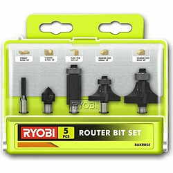 Kit de Perceuses de Fraisage pour le Forage Ryobi RAKRBS5 5 Pièces Ø 6 mm