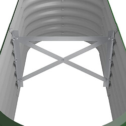 Acheter vidaXL Lit surélevé de jardin Acier enduit de poudre 114x40x36 cm Vert