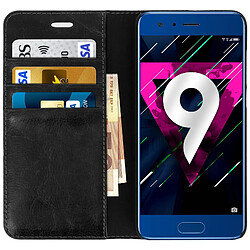 Avis Avizar Etui Honor 9 Coque Clapet Portefeuille Cuir Noir - Fonction stand