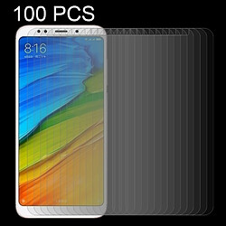 Wewoo Verre trempé 100 PCS pour Xiaomi Redmi 5 Plus 0.26mm 9H Surface Dureté 2.5D Courbe Bordée Protecteur d'écran