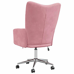 Acheter vidaXL Chaise de relaxation Rose Velours