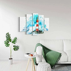 EPIKASA Impression sur Toile Mer 1, Bleu, Polyester, 100x3x60 cm