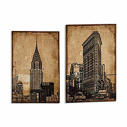 Gift Decor Toile New York 90 x 3 x 60 cm (4 Unités)