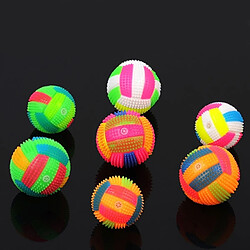 Wewoo Jouet pour Animaux les familiers Couleur Pet Boules de de chien Animal de compagnie Flashing Ball Glowing élastique de balle en caoutchouc Acoustique Mimo Bite Toys, petite taille, forme de aléatoire Livraison pas cher