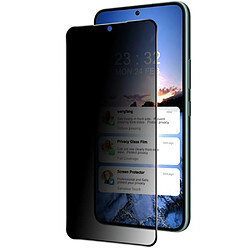 Protecteur écran en verre trempé IMAK anti-spy, entièrement collé pour votre Samsung Galaxy S22 5G - transparent