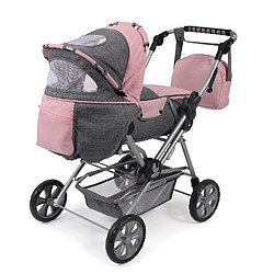 Bayer Chic 2000 Poussette Road Star pour poupées - Coloris 15, anthracite -rose pas cher