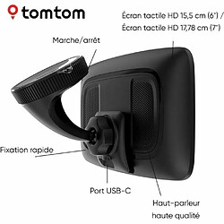 GPS poids lourd - TOM TOM - GO Expert Plus - Ecran HD 7 - Planification de parcours grands véhicules - Cartes du monde