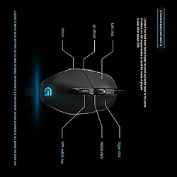 Universal Souris de jeu filaire ergonomique 6 Boutons MICE GAMER