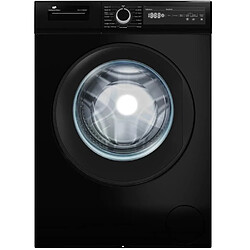 Lave-linge hublot CONTINENTAL EDISON CELL12140IBT - 12 kg - Largeur 59,6 cm - Classe A - 1400 trs/min - moteur induction - noir mat