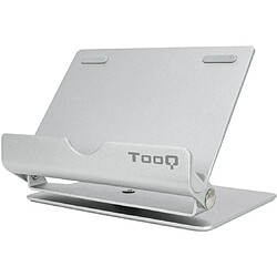 Tooq Support de Table Ajustable et Rotatif pour Smartphone/Tablette Argenté