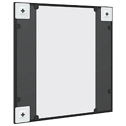 Acheter vidaXL Miroir mural noir 50x50 cm carré fer