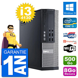 PC Dell 9020 SFF Intel Core i3-4130 RAM 8Go Disque Dur 500Go Windows 10 Wifi - Occasion