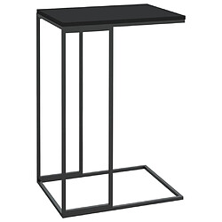 vidaXL Table d'appoint Noir 40x30x59 cm Bois d'ingénierie