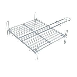 Msv Grill avec pieds 45 x 50 cm