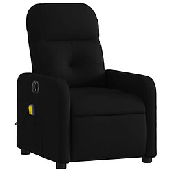 Avis Maison Chic Fauteuil Relax pour salon, Fauteuil de massage inclinable électrique Noir Tissu -GKD41717