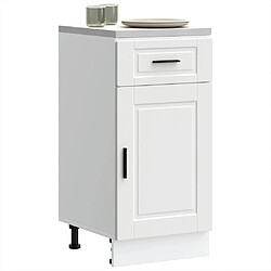 vidaXL Armoire de cuisine Porto blanc bois d'ingénierie