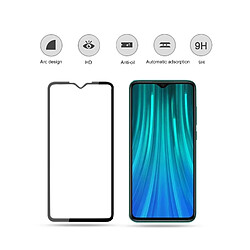 Wewoo Film de verre trempé Pour Xiaomi Redmi Note 8 mocolo 0.33mm 9H 3D Full Glue Curved Full Screen