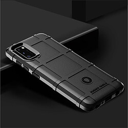 Coque en TPU peau de grille carrée robuste antichoc noir pour votre Samsung Galaxy A41 (Global Version)