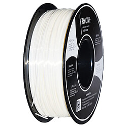 None Filament PLA soie ERYONE pour imprimante 3D 1 kg (2,2 lbs)/bobine - Blanc