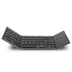 Universal Clavier USB rechargeable portable mini BT sans fil avec tablette tactile pour ordinateurs portables | Clavier (noir)