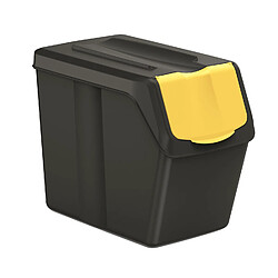 Ensemble de poubelles de tri Keden SORTI BOX 5x20L - noir recyclage