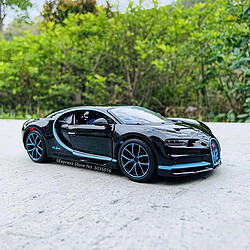 Universal 1: 18 Alliage Bugatti Supercar Modèle Jouet Moulage Tirer Jouet Enfant Cadeau Enfant | Moulage sous pression(Le noir)