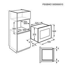 Avis Microondas encastrable AEG 900W 26L Negro (MBE2657DEM)