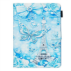 Etui en PU impression de modèle papillon pour votre Amazon Fire 7 (2019)/(2017)/(2015)