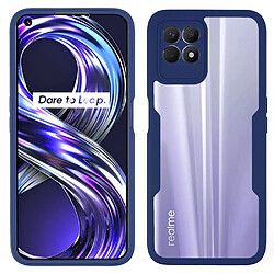 Coque en TPU + acrylique bleu marine pour votre Realme 8i