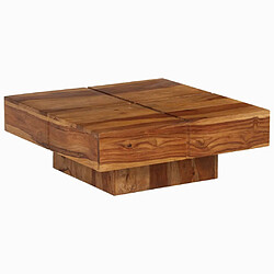 ComfortXL Table Basse 80x80x30 Cm Bois D'acacia Massif