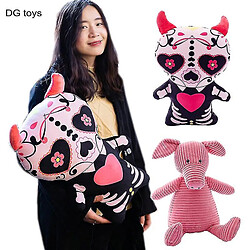 Universal Drame coréen True Beauty Devil oreiller en peluche en peluche violet maltèques corne du crâne étreint oreiller rose rose