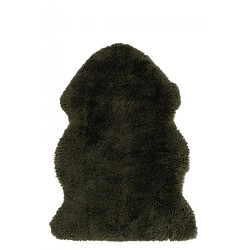 Dansmamaison Tapis Peau De Mouton Vert