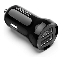 Ugreen chargeur voiture charger 2x USB 24W 4.8 A (2x 2.4 A) black (50875)