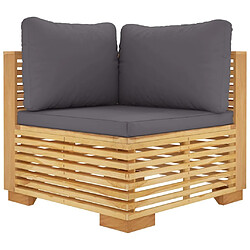 Acheter Maison Chic Salon de jardin 10 pcs + coussins - Mobilier/Meubles de jardin - Table et chaises d'extérieur Bois de teck solide -MN36246