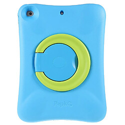 Coque en TPU PEPKOO avec béquille rotative à 360° bleu vert pour votre iPad 10.2 (2021)