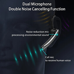 Avis Universal Écouteurs sans fil 8h de conversation Bluetooth double microphone écouteurs intelligents de réduction du bruit pilote Bluetooth