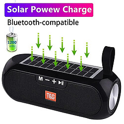 Universal Charge solaire extérieure Colonne de haut-parleur compatible Bluetooth Colonne portable Stéréo haut-haut-parlé