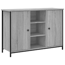 vidaXL Buffet sonoma gris 100x35x70 cm bois d'ingénierie