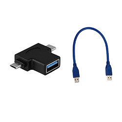 Adaptateur multi-ports USB 2 en 1