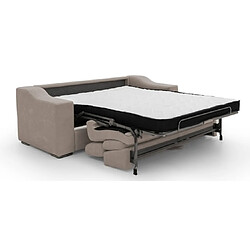 Alterego Canapé lit rapido Eloise canapé convertible 140 cm taupe