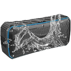 Universal Haut-parleur extérieur imperméable portable en haut-parleur Bluetooth Subwoofer Stéréo en haut-parleurs de barre sonore (bleu)