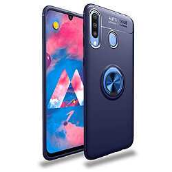 Wewoo Coque Souple TPU Antichoc pour Galaxy A20 et A30 avec support invisible Bleu