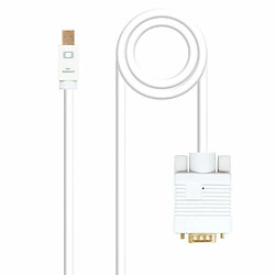 Nanocable Câble Convertisseur Mini Displayport/M > Vga/M 2 M Blanc