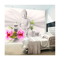 Artgeist Papier peint - Bouddha et orchidées [350x245]