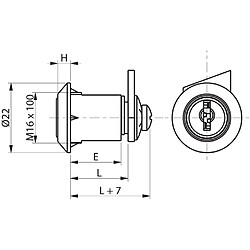 Batteuse type 2800-01 1/2 tour - RONIS - 2800-01